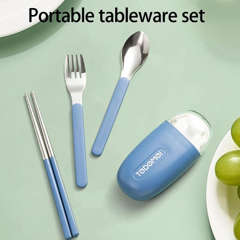 Outdoor Camping Set Portable Office Worker Chopsticks Spoon Two-Piece Set