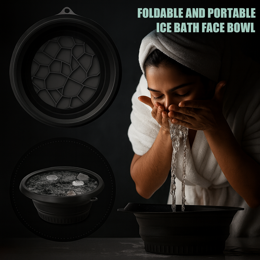Face Bowl for Ice Portable Washing Basin for Puffiness Relief