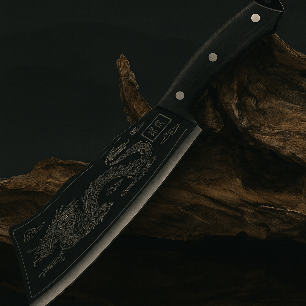 Dragon Chopping Knife Stainless Steel Blade